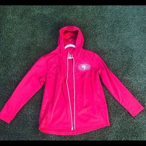 49ers zip up hoodie